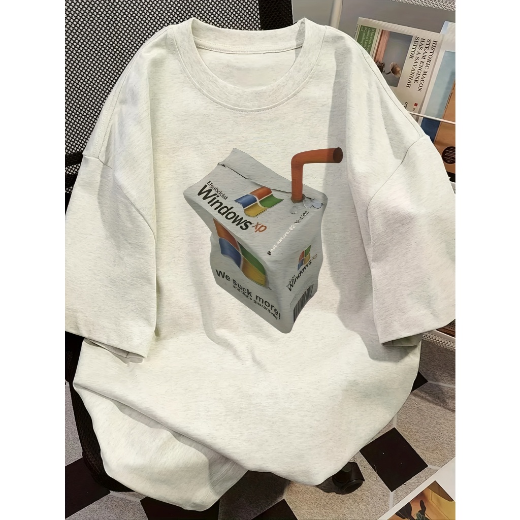 Camiseta Oversized Caixa De Suco Windows