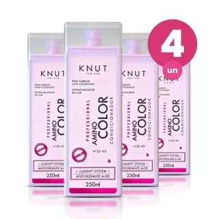 Kit 4 Condicionador Knut Amino Color 250ml em Oferta na Shopee