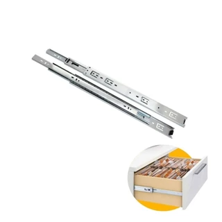 Corrediça para Gaveta 50cm , Corrediça Telecópica, Trilho para gaveta de armário H35 Light