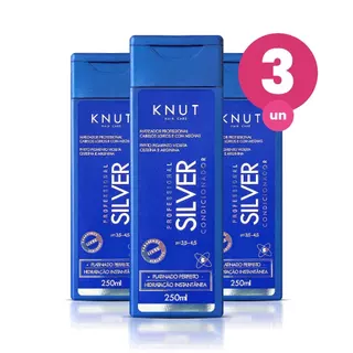 Kit 3 Condicionador Knut Silver Cisteine 250ml em Oferta na Shopee