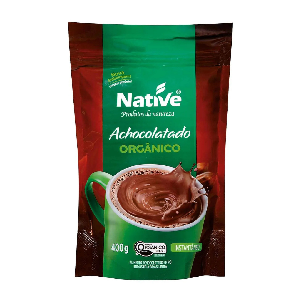 Achocolatado em Pó Orgânico Native 400g | Shopee Brasil