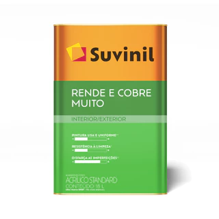 Tinta Acrílica Rende e Cobre Muito 18L Suvinil