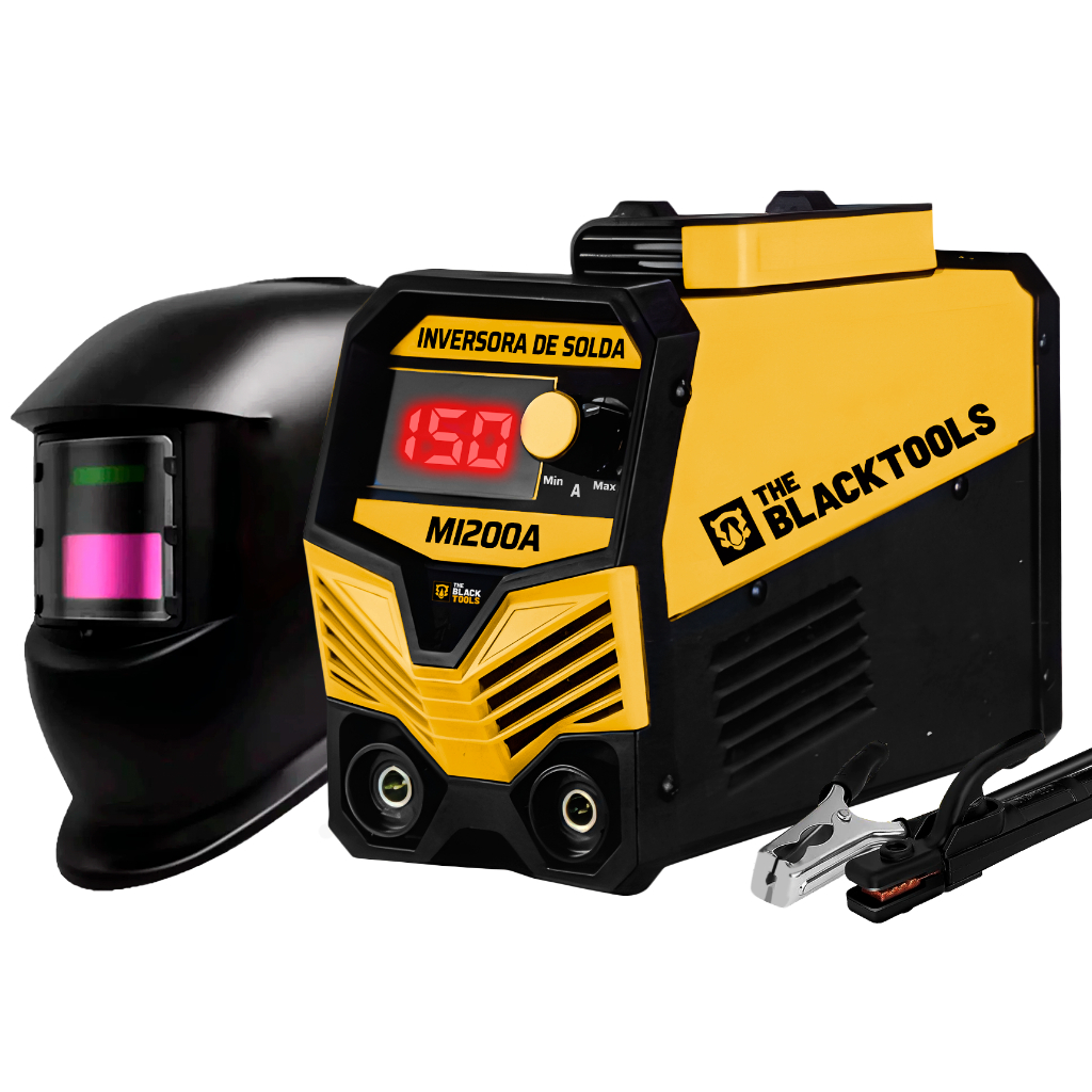 Máquina De Solda Inversora Eletrodo 150a 220v + Máscara Escurecimento ...