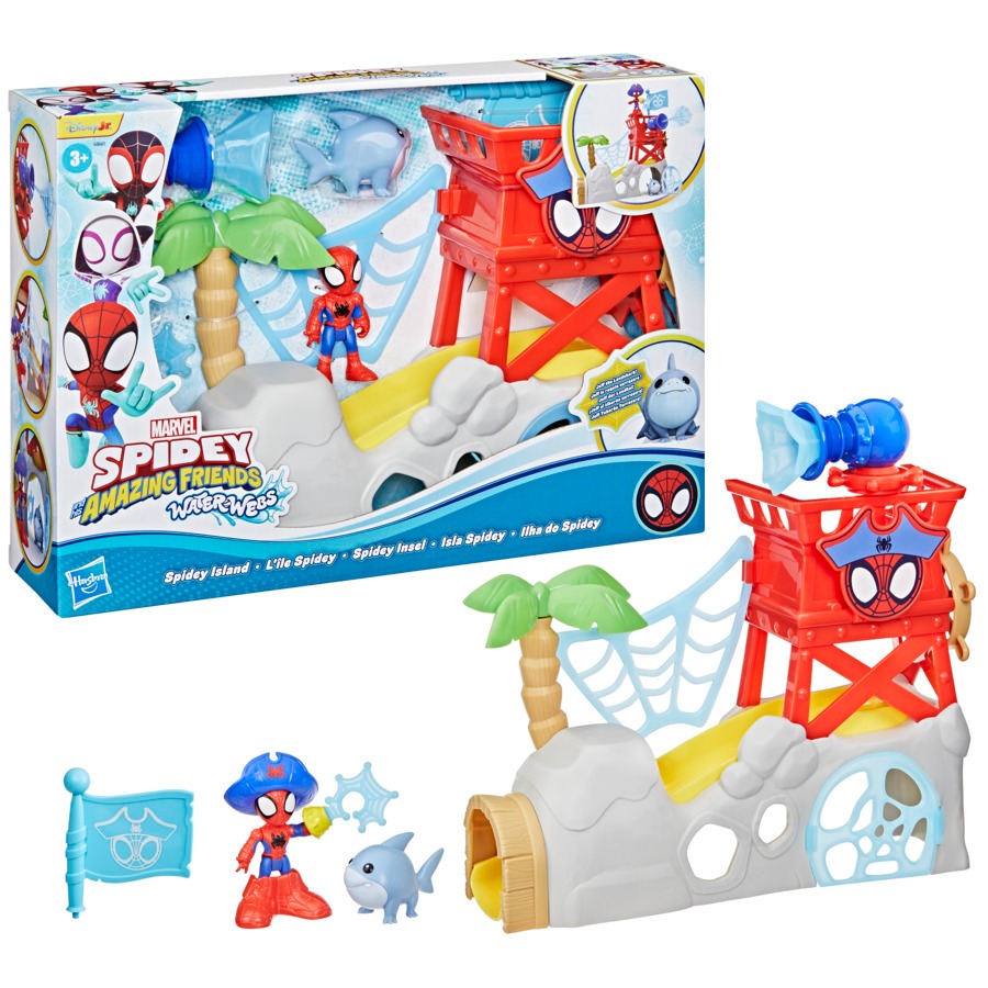 Brinquedo Spidey & Seus Amigos Espetaculares Marvel Playset Ilha do ...