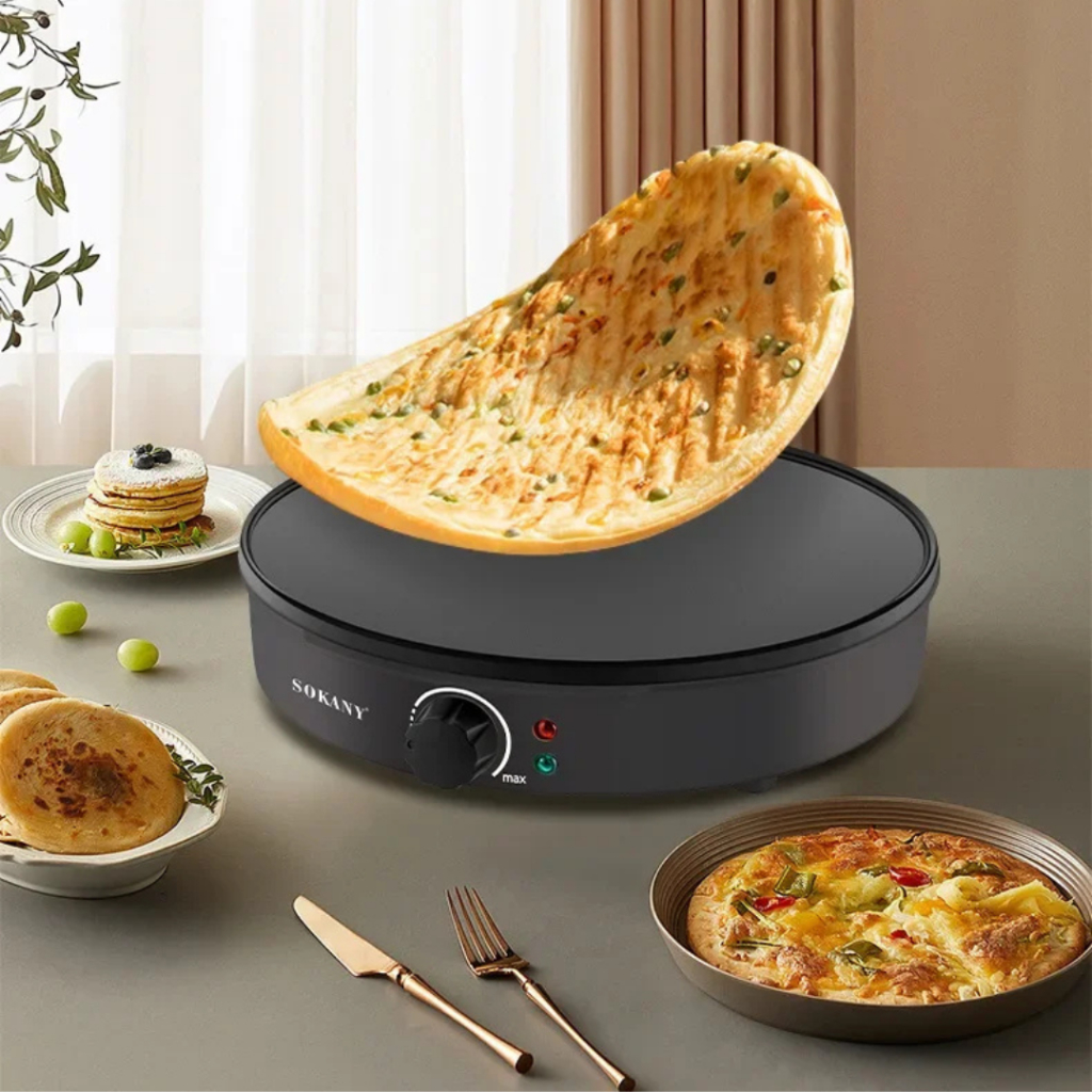 Maquina De Panqueca Crepe Tapioca Antiaderente Elétrica 110v