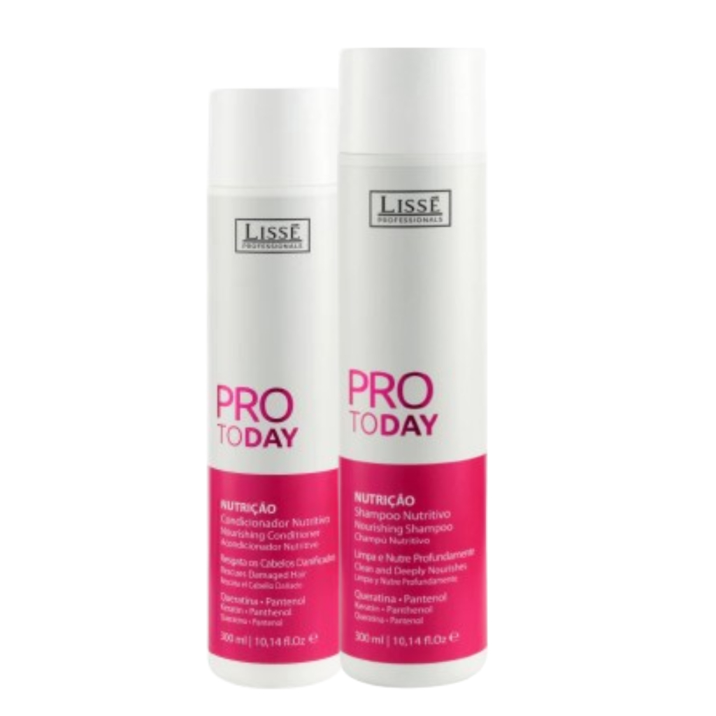 Kit Shampoo + Condicionador Nutritivo Pro Today Home Care Limpa e Nutre ...