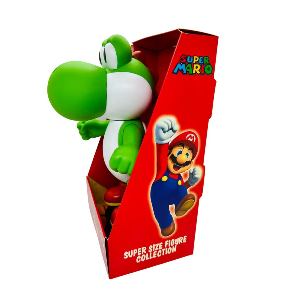 Boneco Yoshi Mario Bros Articulável 25cm Action Figure