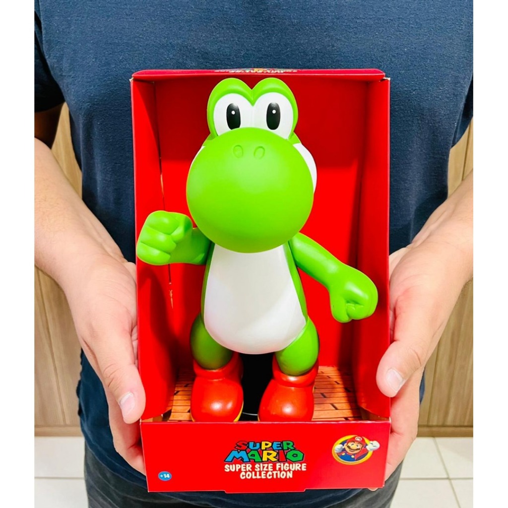 Yoshi品 Boneco Yoshi Mario Bros Articulável 25cm Action Figure