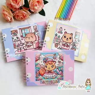 Livro Caderno de Colorir Capa Dura Colorindo Capivara Folha Grossa PRONTA ENTREGA em Oferta na Shopee