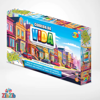 Jogo de Tabuleiro Corrida da Vida +7 anos para Familia e Amigos GGB