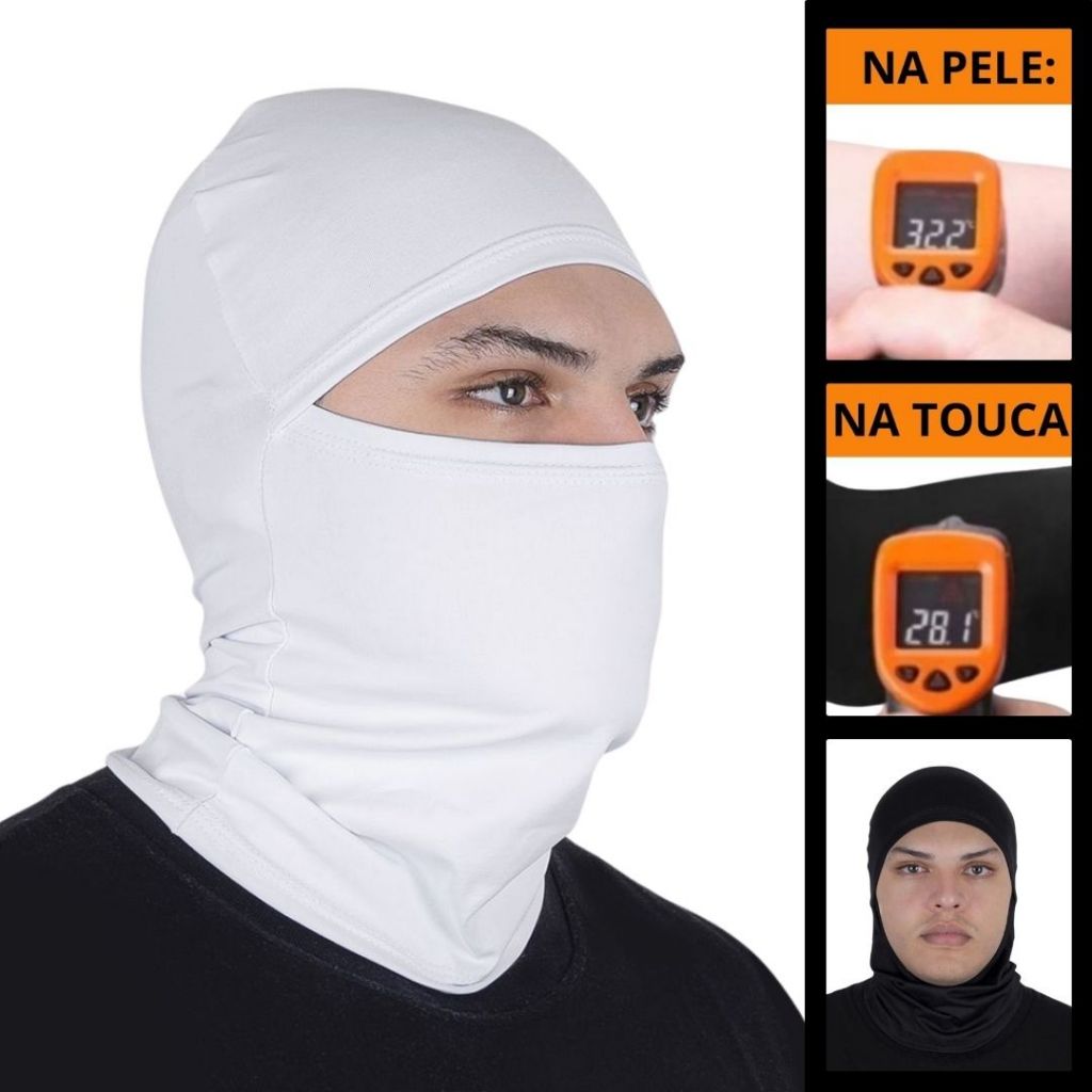 Balaclava Touca Articulada Unissex Ninja Pelúciada para Frio Andar