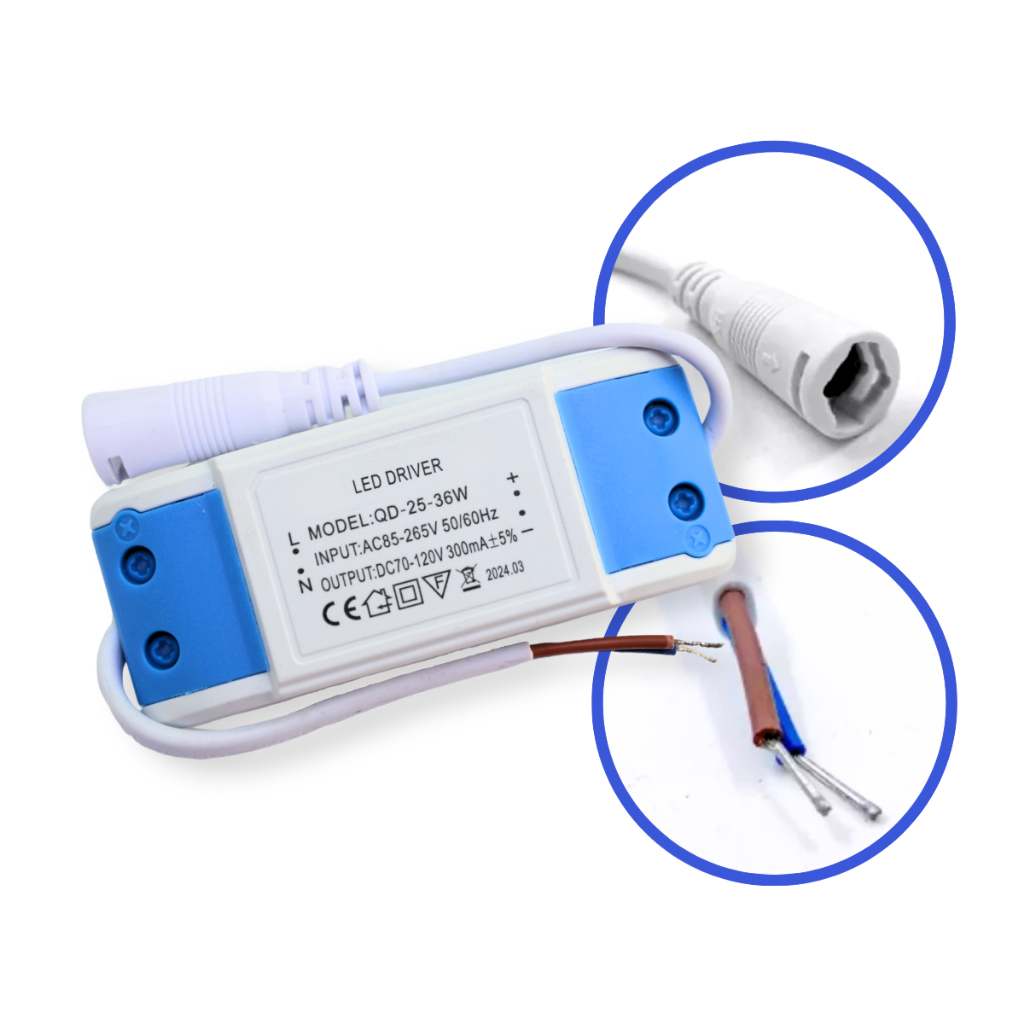 Kit 50 Reator 36w Led Driver luminárias Plafon Embutir - sobrepor - 75 ...