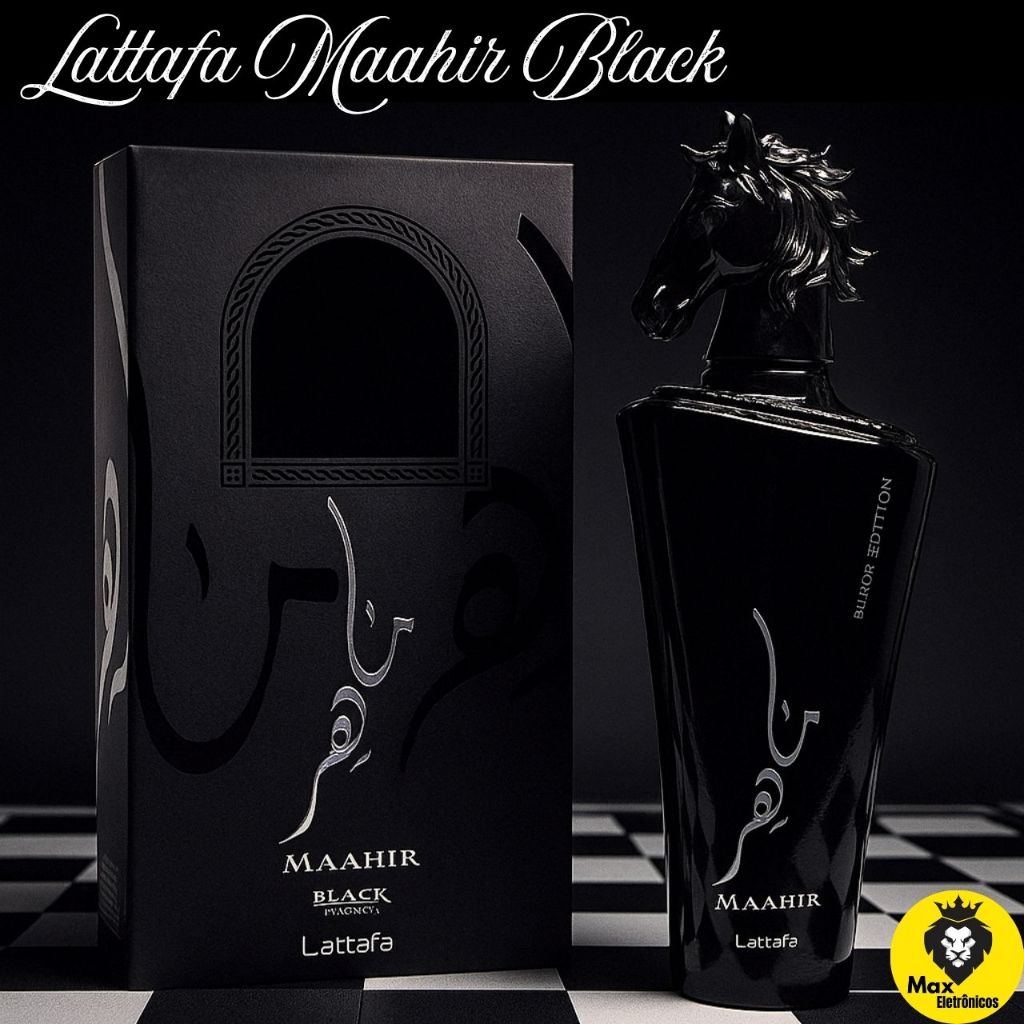Lattafa Maahir Black Edition Eau de Parfum Unissex 100ML | Shopee