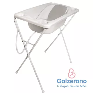 Banheira Galzerano Acqua Trio com Suporte Dobrável e Redutor – Até 20kg | Prática e Segura