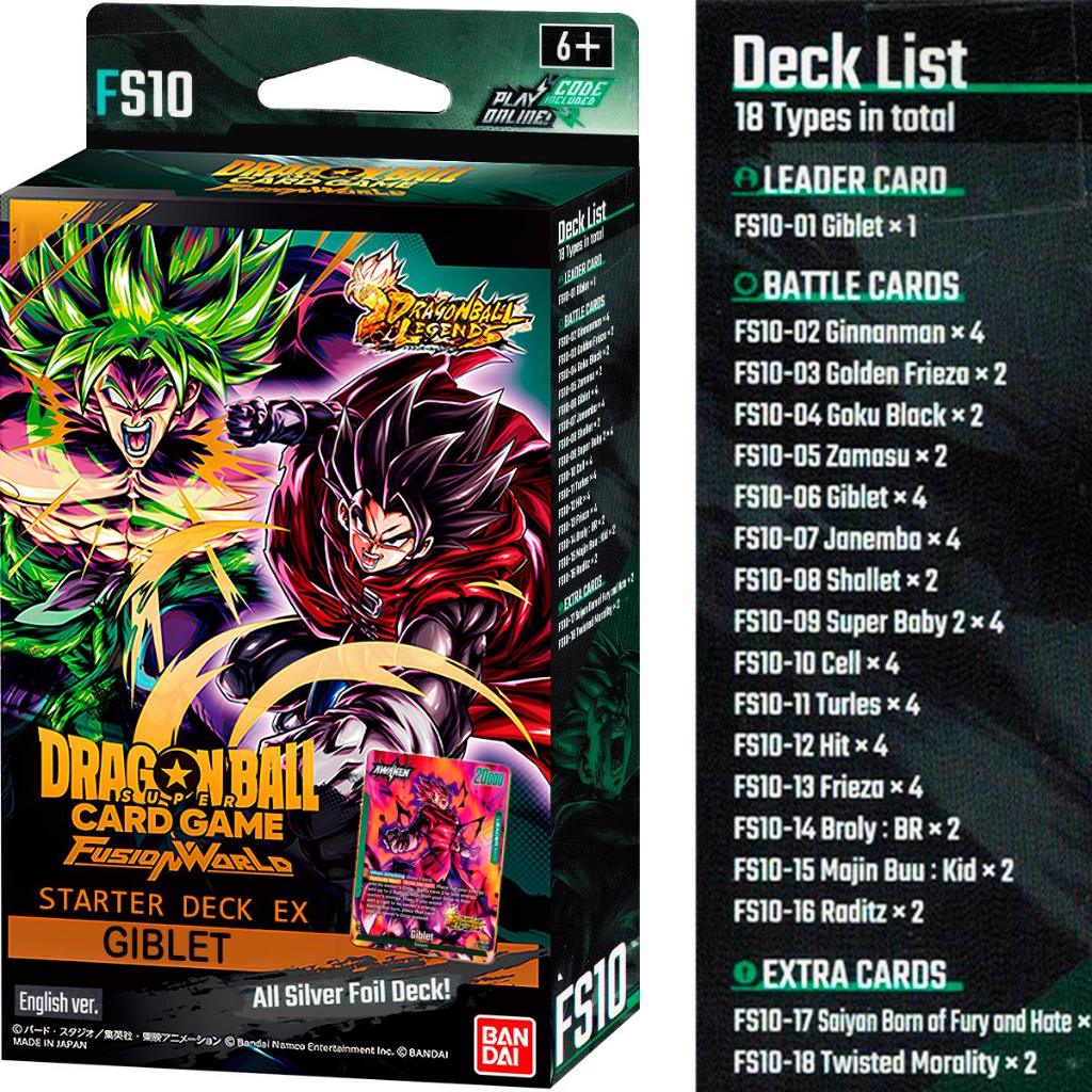 Dragon Ball Super Card Game Starter Deck EX FS10 Card Game Giblet