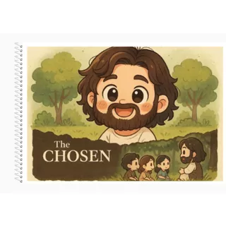 Livro de colorir the chosen  /Livro de colorir Jesus / Edição Fofa e Divertida Tamanho A5 & A4 /30 Pág em Oferta na Shopee