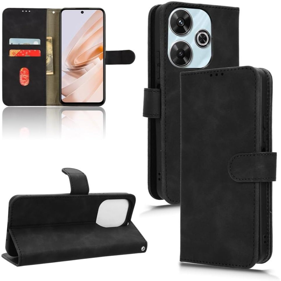 Capa Carteira Xiaomi Redmi 13 4G / 13X em Couro com Fecho Magnetico e Porta Cartão Capinha Case