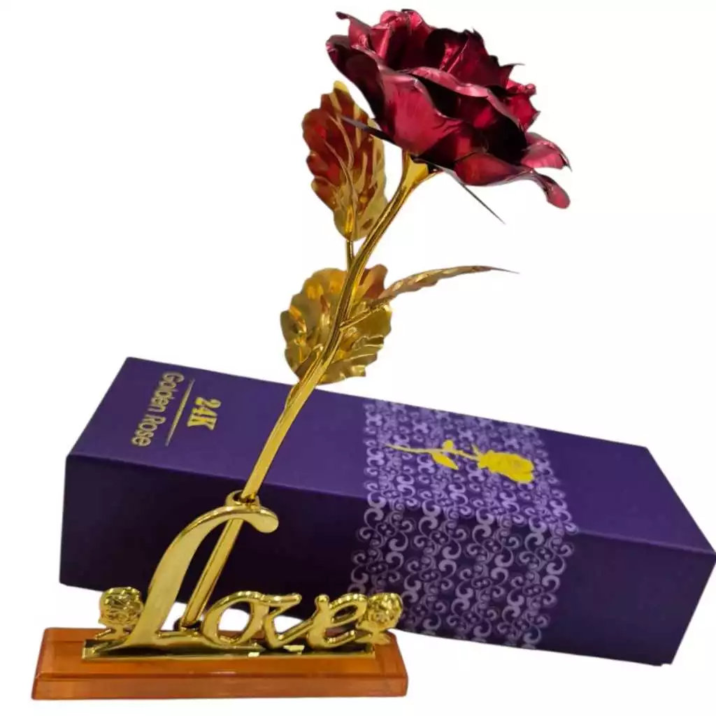 Rosa Brilhante Flor Artificial