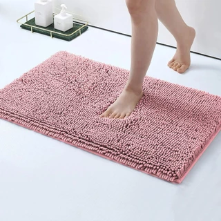 Kit Tapete Bolinha Macarrão Banheiro Antiderrapante 40x60 Microfibra