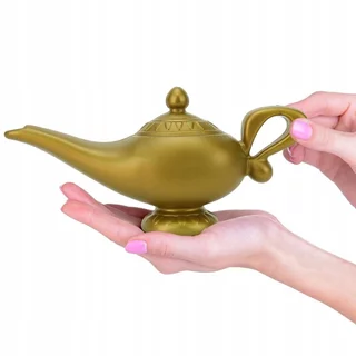 Lâmpada Mágica Acessório Fantasia Aladdin Gênio Plástico 22x11cm