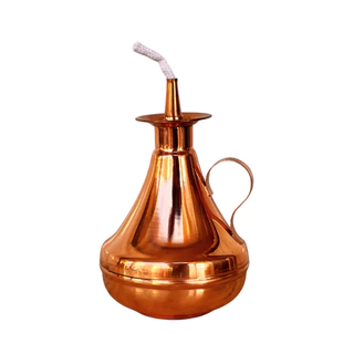 Lamparina de cobre Rústica -Querosene Grande em Oferta na Shopee