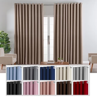 Cortina Blackout Em Tecido 2 70 X 2 20 Com Ilhós Sala Quarto Porta Decoração Casa em Oferta na Shopee