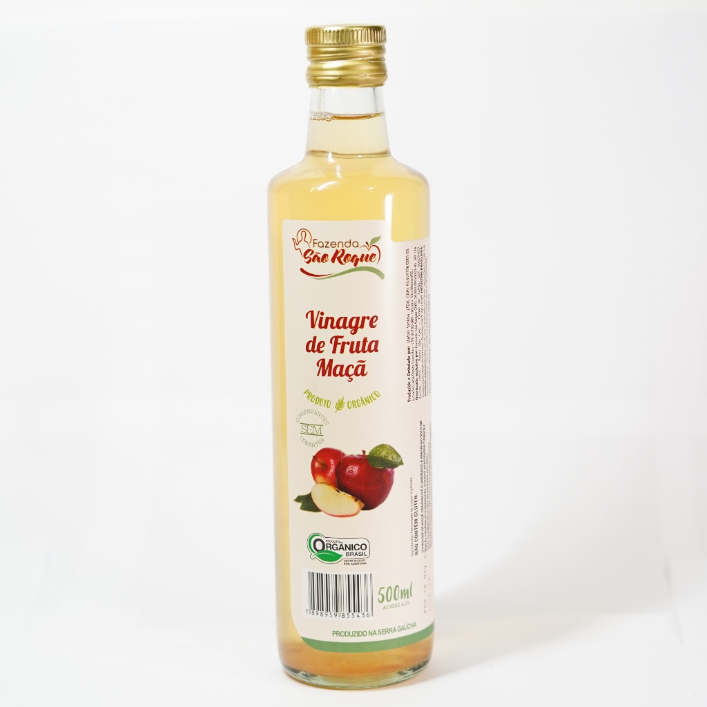 Vinagre de Maçã 500mL - Fazenda São Roque | Shopee Brasil