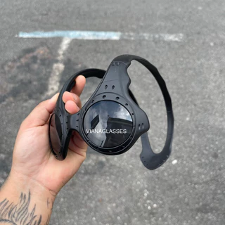 Ott medusa óculos de rave PRETO