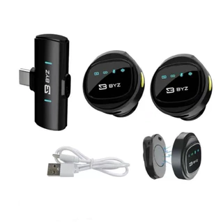 Microfone de Lapela sem Fio Magnetico BYZ F15-Lightning/TP-c