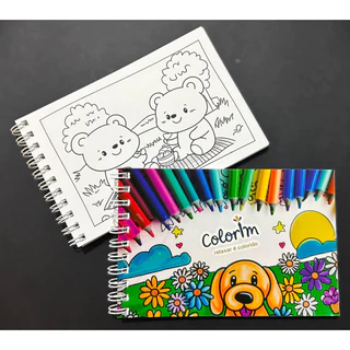 Livro Com 35 Desenhos Para Colorir E Pintar Tipo Bobbie Goods Colorim Folhas Grossas Anti Stress em Oferta na Shopee