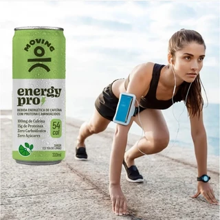 Kit 6 Energy Pro 15g + 100mg Cafeína - Ice Tea Limão 310ml - Moving