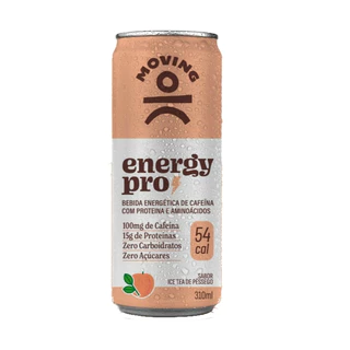 Kit 6 Energy Pro 15g + 100mg Cafeína - Ice Tea Pêssego 310ml - Moving