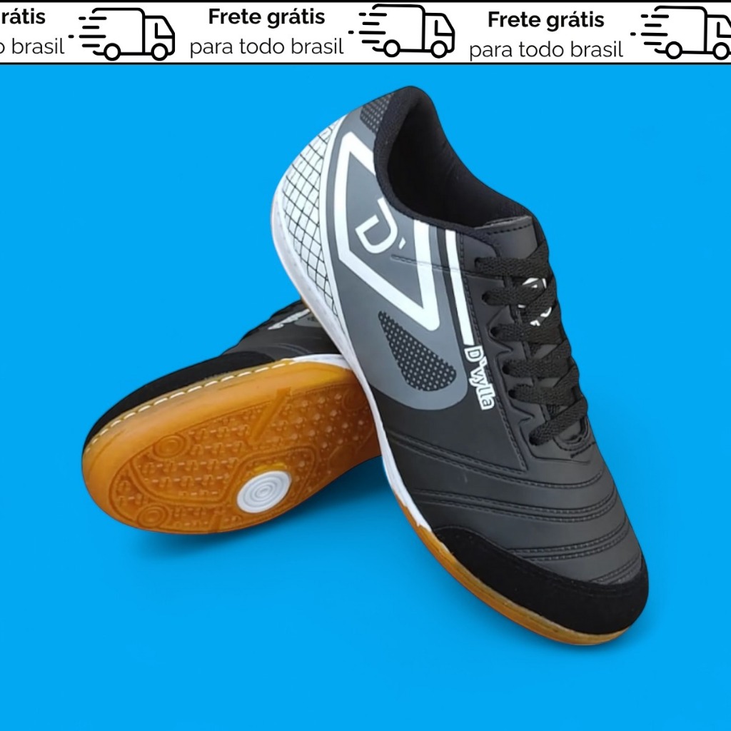 Chuteira D'vylla para Futsal Masculino Leveza e Desempenho nas Quadras