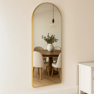 Espelho Grande Corpo Inteiro Base Reta Moldura Alumínio Quarto Sala Hall Pinterest 110x50cm Lopazzi