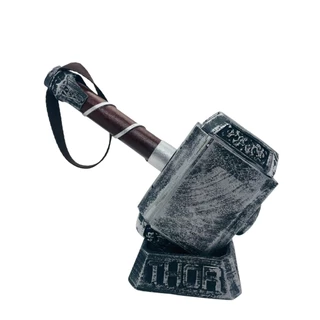 Mjolnir Martelo Thor com Base Filme Vingadores Colecionável Estatua Colecionável Decoração 30cm