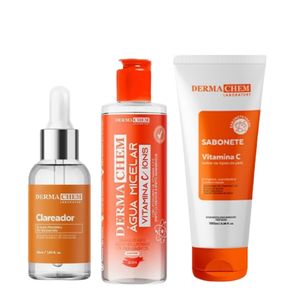 Kit Clareador Skincare Anti Idade Manchas Melasma Dermachem | Shopee Brasil