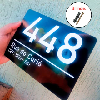 Numero de casa Personalizado em Metal | Placa de Endereço para casas, Apartamantos E empresas