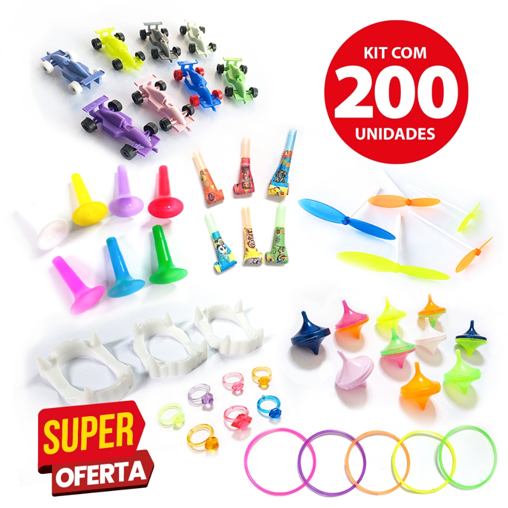 Kit 200 Mini Brinquedos para Festa – Brindes, Lembrancinhas, Sacolinhas ...
