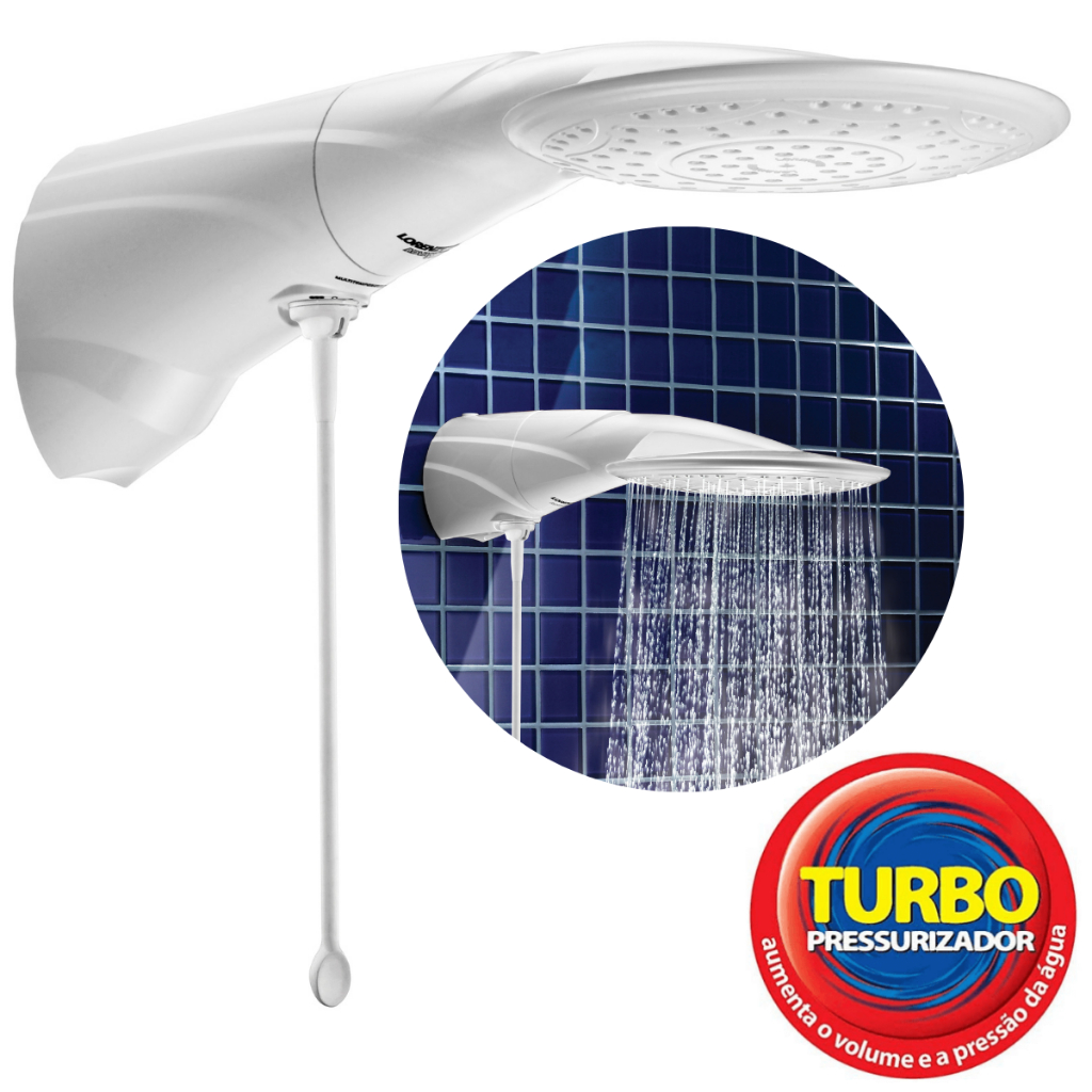 Chuveiro Ducha com Pressurizador Advanced Multitemperaturas TURBO 220v ...