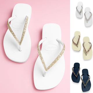 Chinelo Adulto Feminino - Chinela Feminino - Chinelos De Dedo Slim Bico Quadrado Com Strass Barato