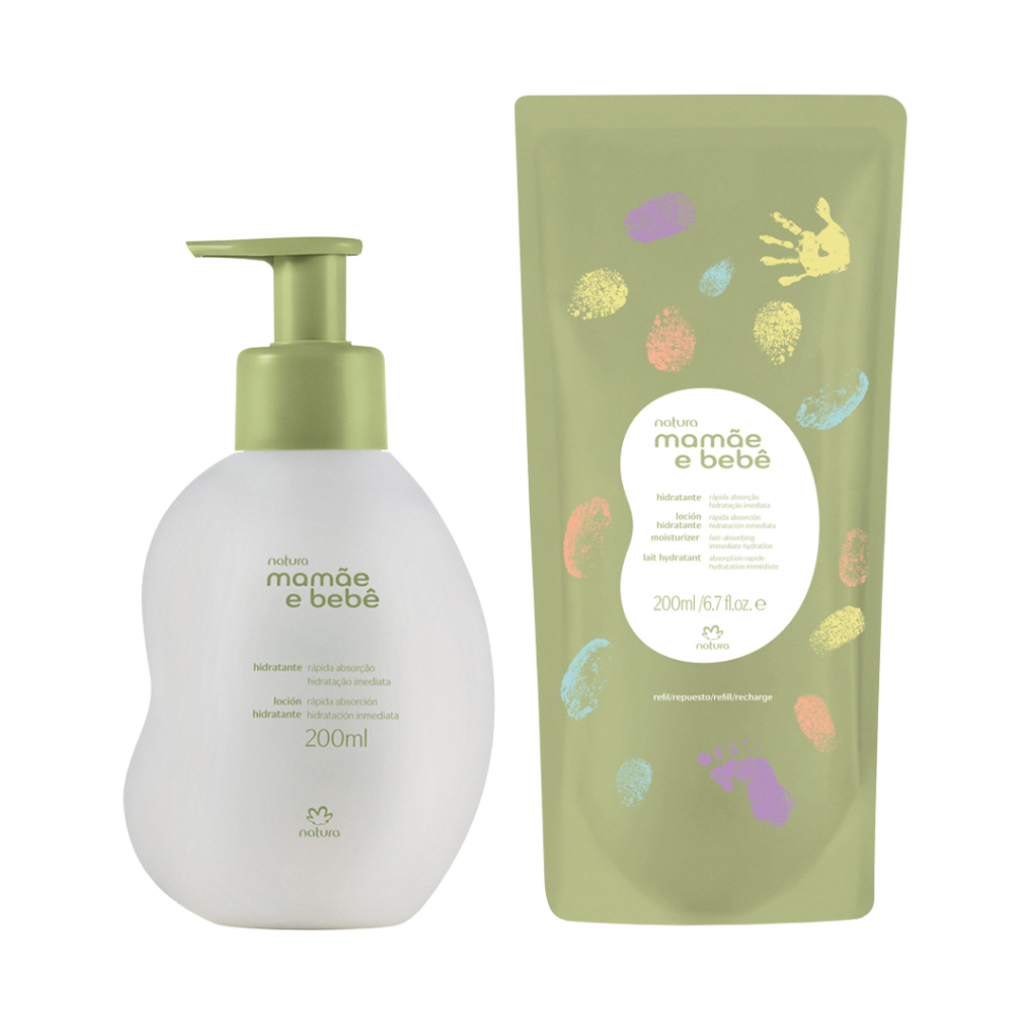 Natura Hidratante Mamãe e Bebê 200ml refil e completo a pronta entrega ...