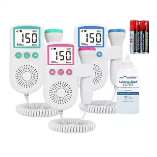 Fetal Doppler Ultrassom Ouvir Batimentos Bebe / Gel / Pilhas - Envio em até 24 horas em Oferta na Shopee