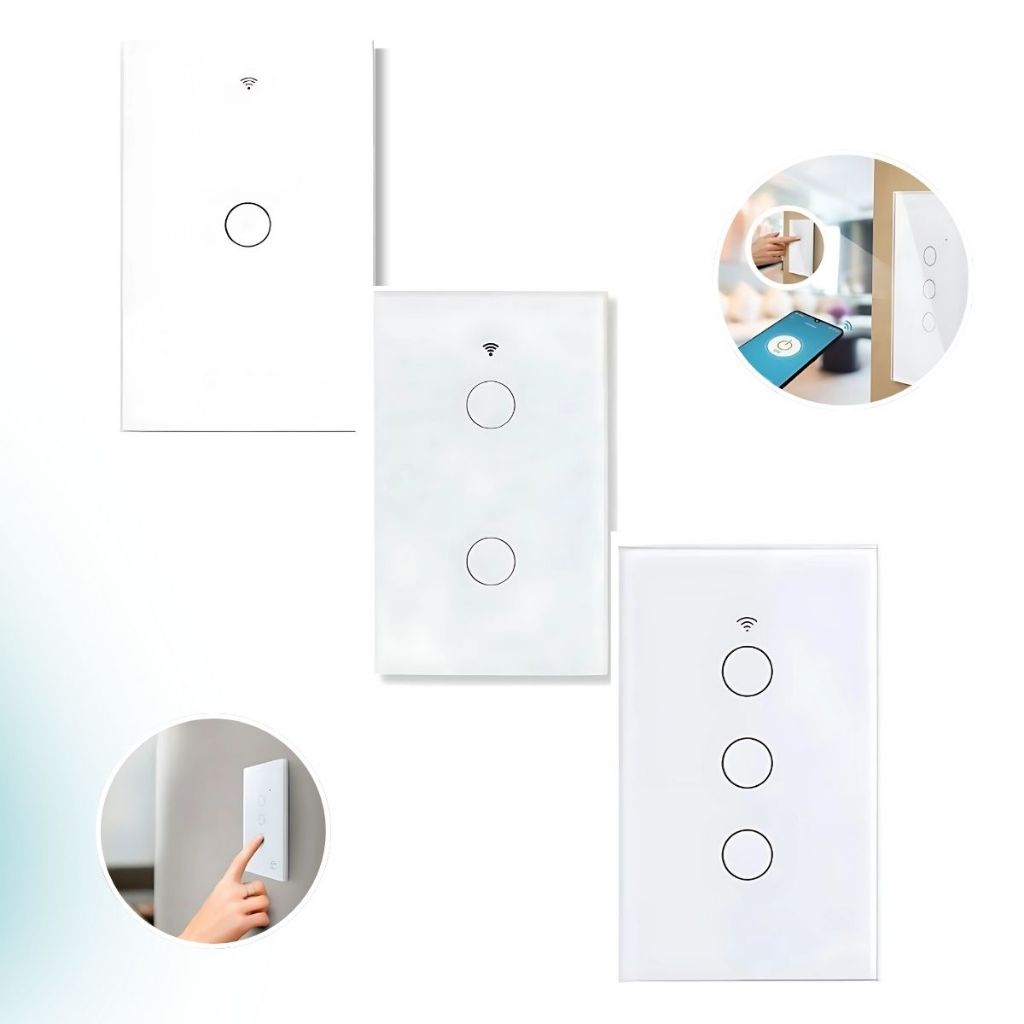 Kit Interruptor Inteligente Touch WIFI Teclas Touch Smart