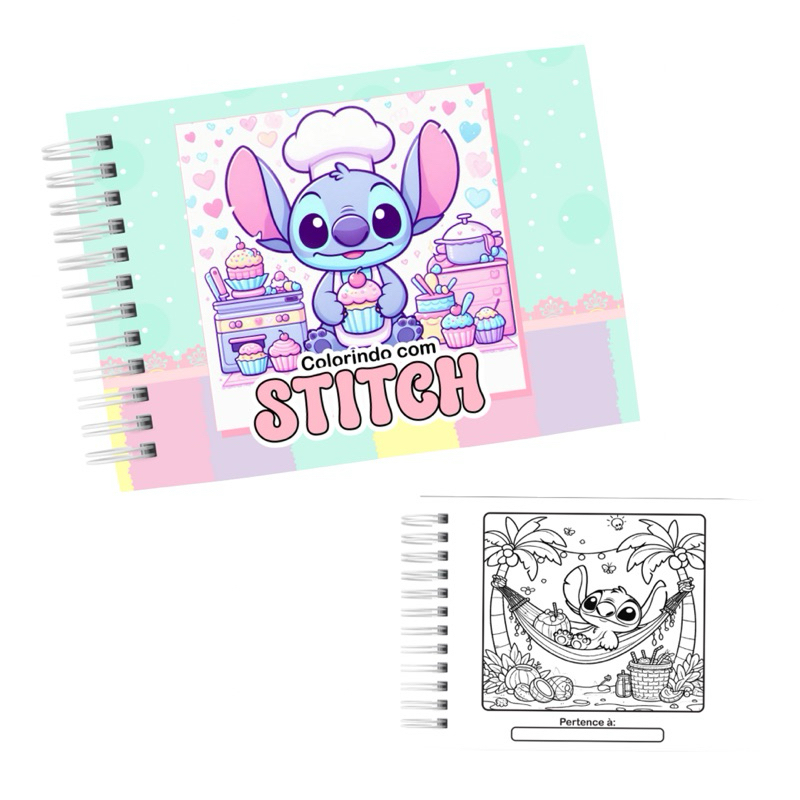 Caderno de Colorir Stitch | Shopee Brasil