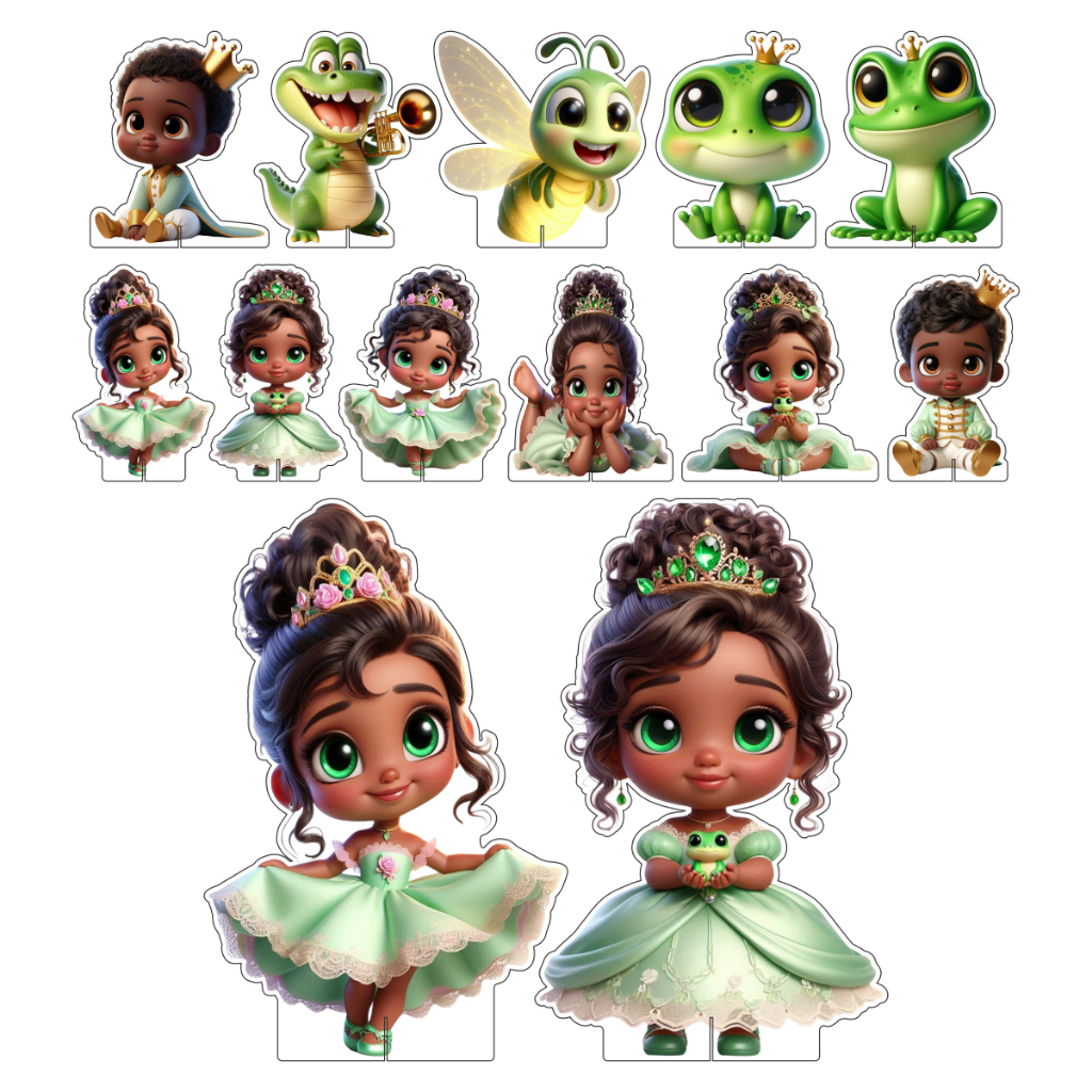 Kit Display Festa Infantil A Princesa e o Sapo Cute 3D DK | Shopee Brasil