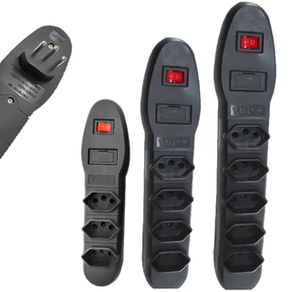 Filtro De Linha Com Pino Para Tomada 2P+T 10A Interruptor Fusível Bivolt Prático Plug Rápido Sem Fio em Oferta na Shopee