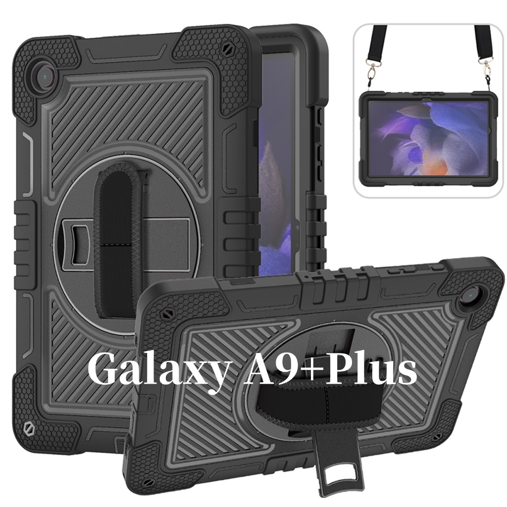 Capa À Prova De Choque Para Samsung Galaxy A9+Plus X210 X216 Com Protetor De Tela ,Suporte Giratór