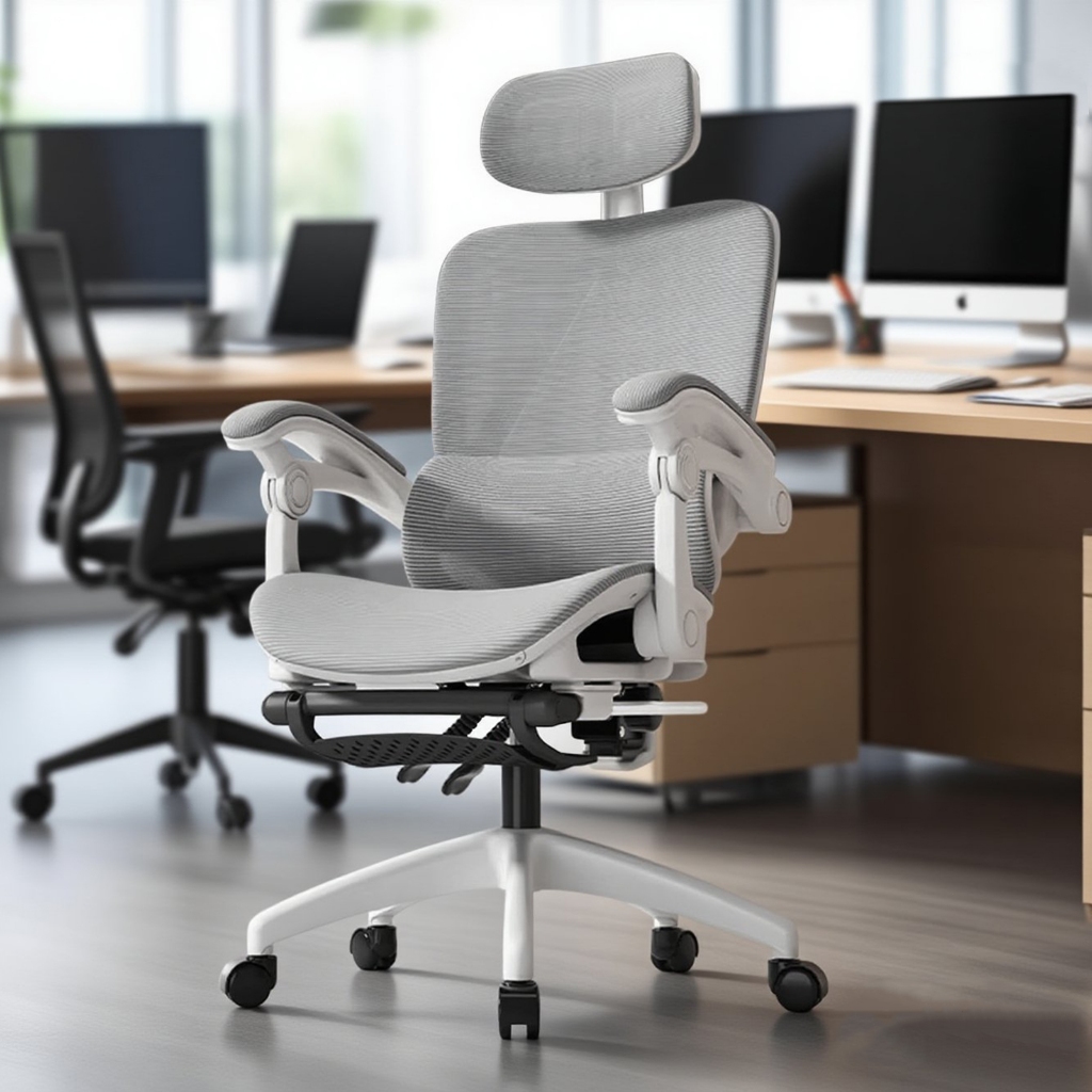 Cadeira Gamer Ergonômica Premium: Apoio Cabeça 3D + Lombar 2D Ajustável, Malha Respirá vel, 140kg