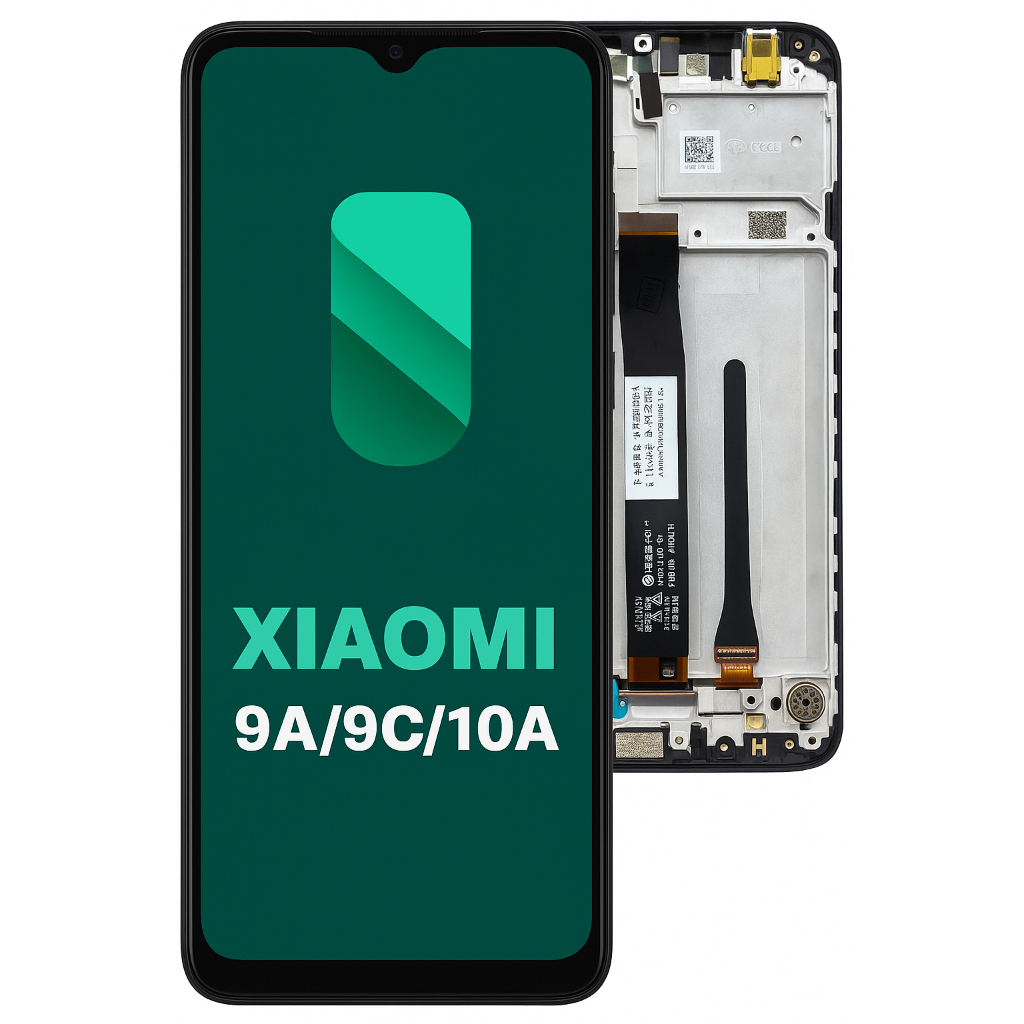 Tela Frontal Display com Touch Xiaimi 9A/9C/10A Original com aro - novo e Testado
