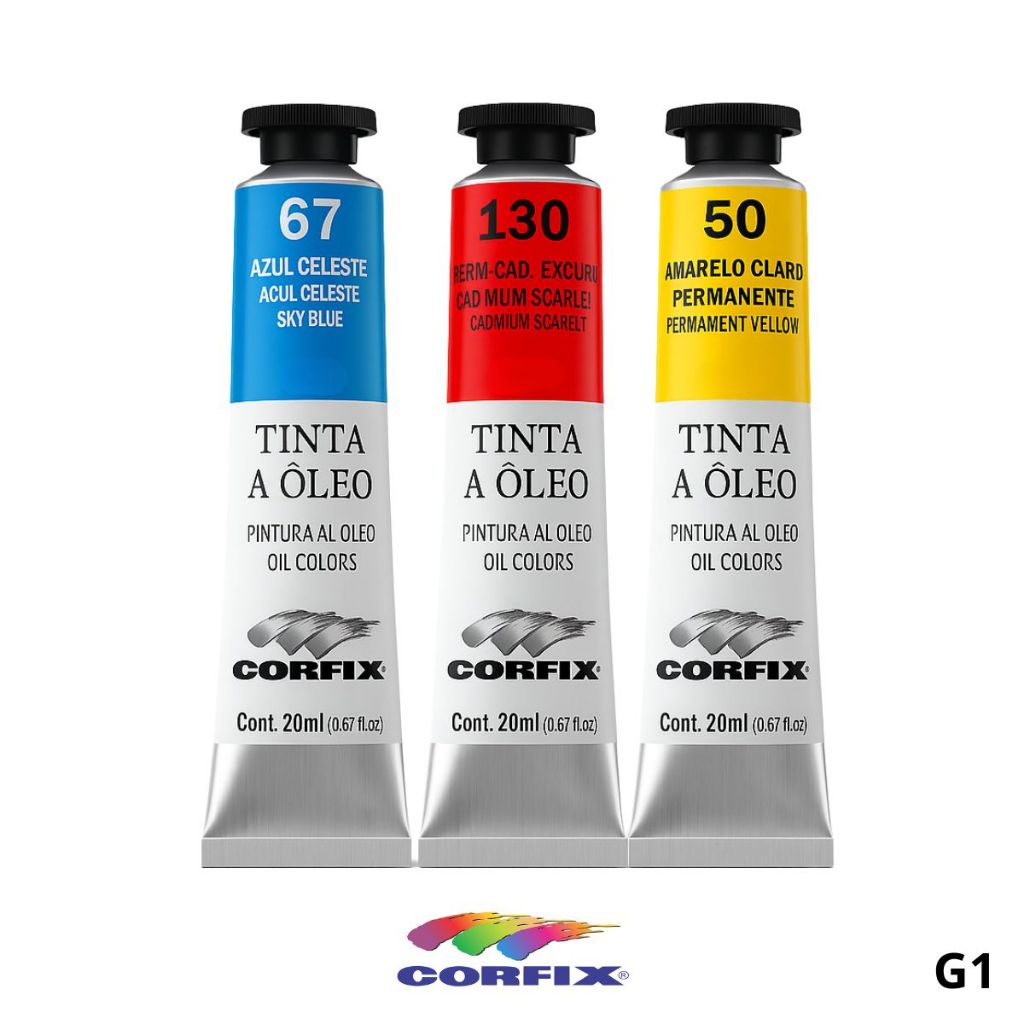 Tinta Óleo Corfix 37ml G1 Unidade | Shopee Brasil
